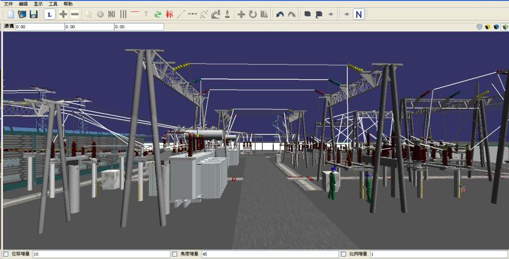 电力三维仿真系统图片-110KV变电站场