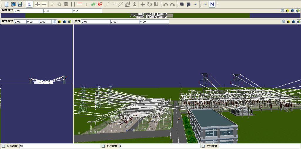 电力三维仿真系统图片-山西太原变电站三维仿真系统场景全景图